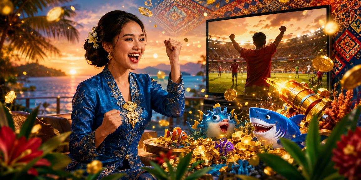 Pemain di Kota Kinabalu menikmati permainan dalam talian dengan pakaian baju kurung tradisional