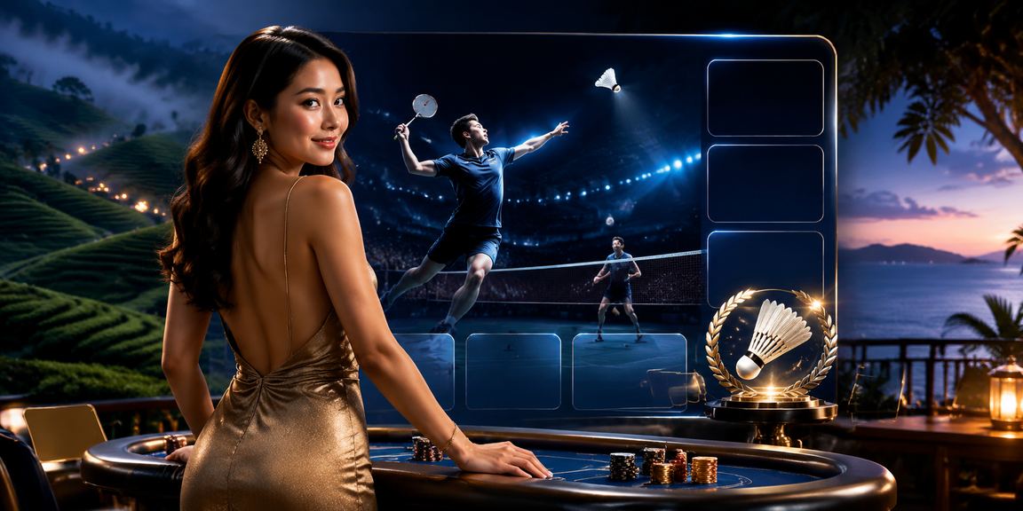 Suasana kasino hiburan Malaysia dengan meja permainan roulette bergaya Melayu